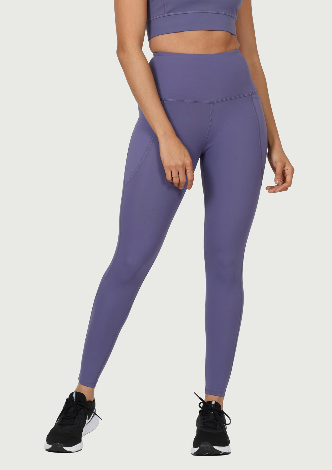 Buy Purple Leggings for Women by Go Colors Online | Ajio.com