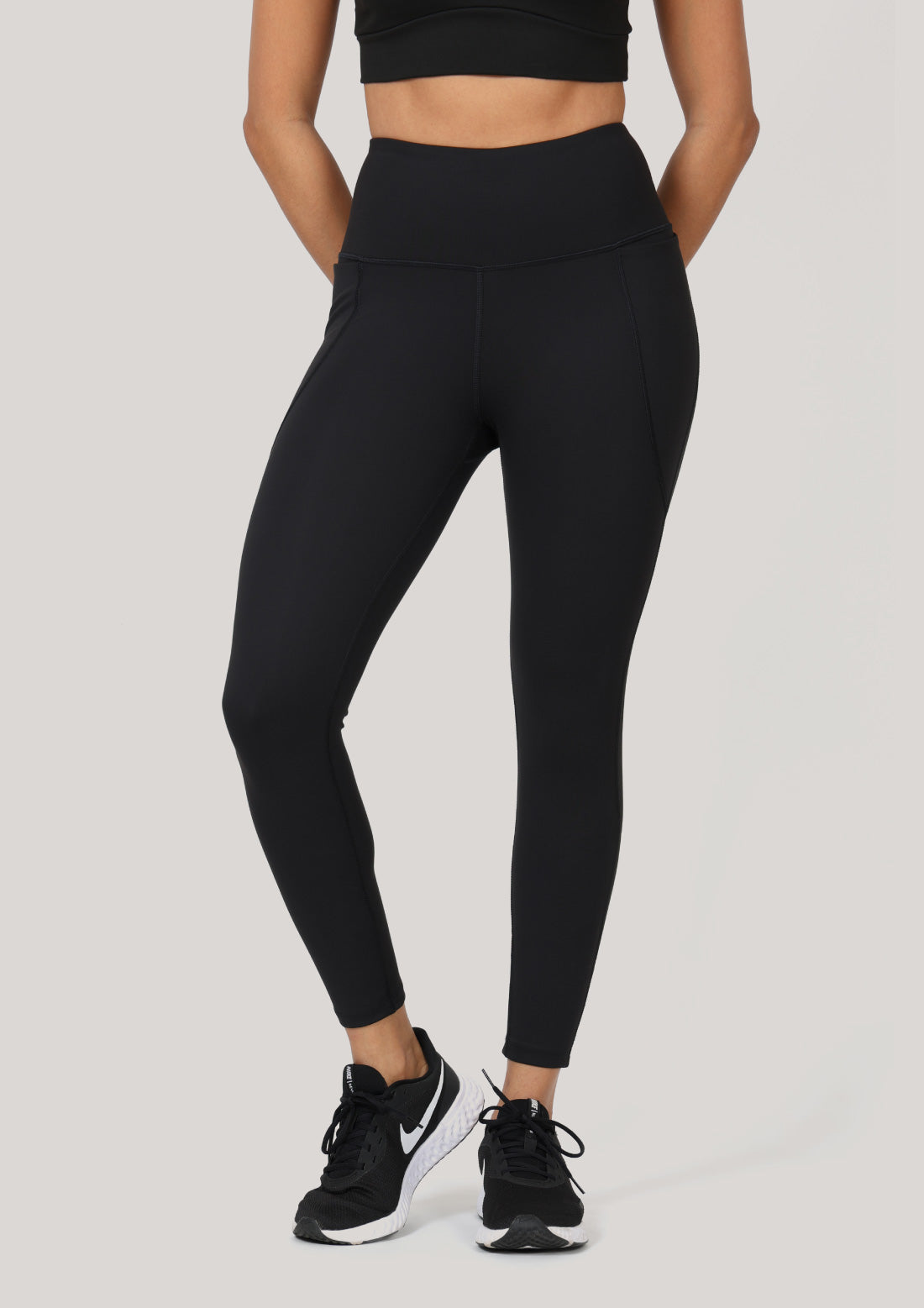 Buy Calvin Klein Women Black Side Logo Active Stretch Leggings - NNNOW.com