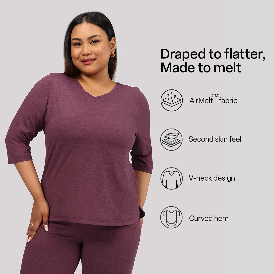 AirMelt ™ Apple Hem Tee - BlissClub