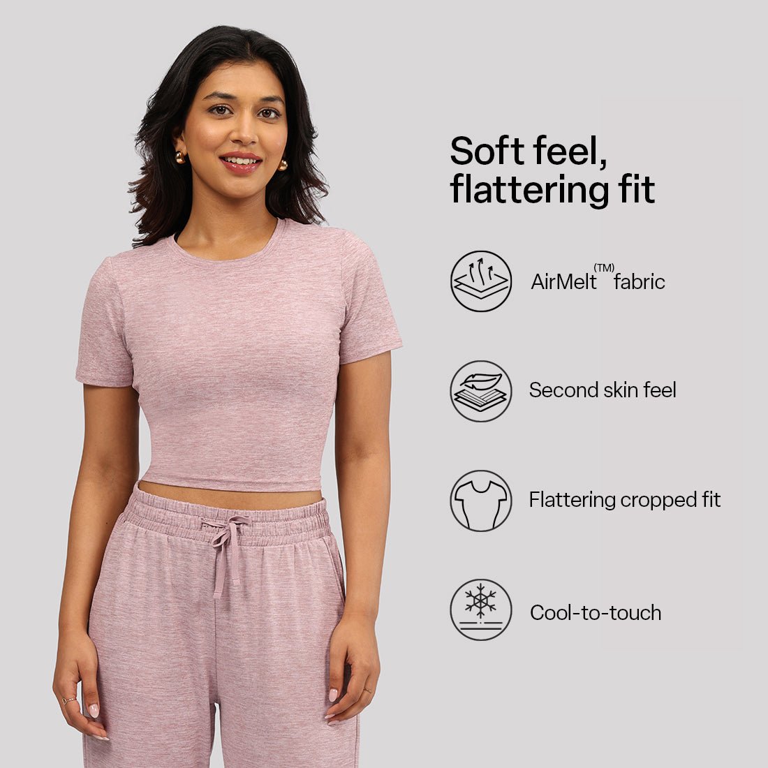 AirMelt™ Crop Tee - BlissClub