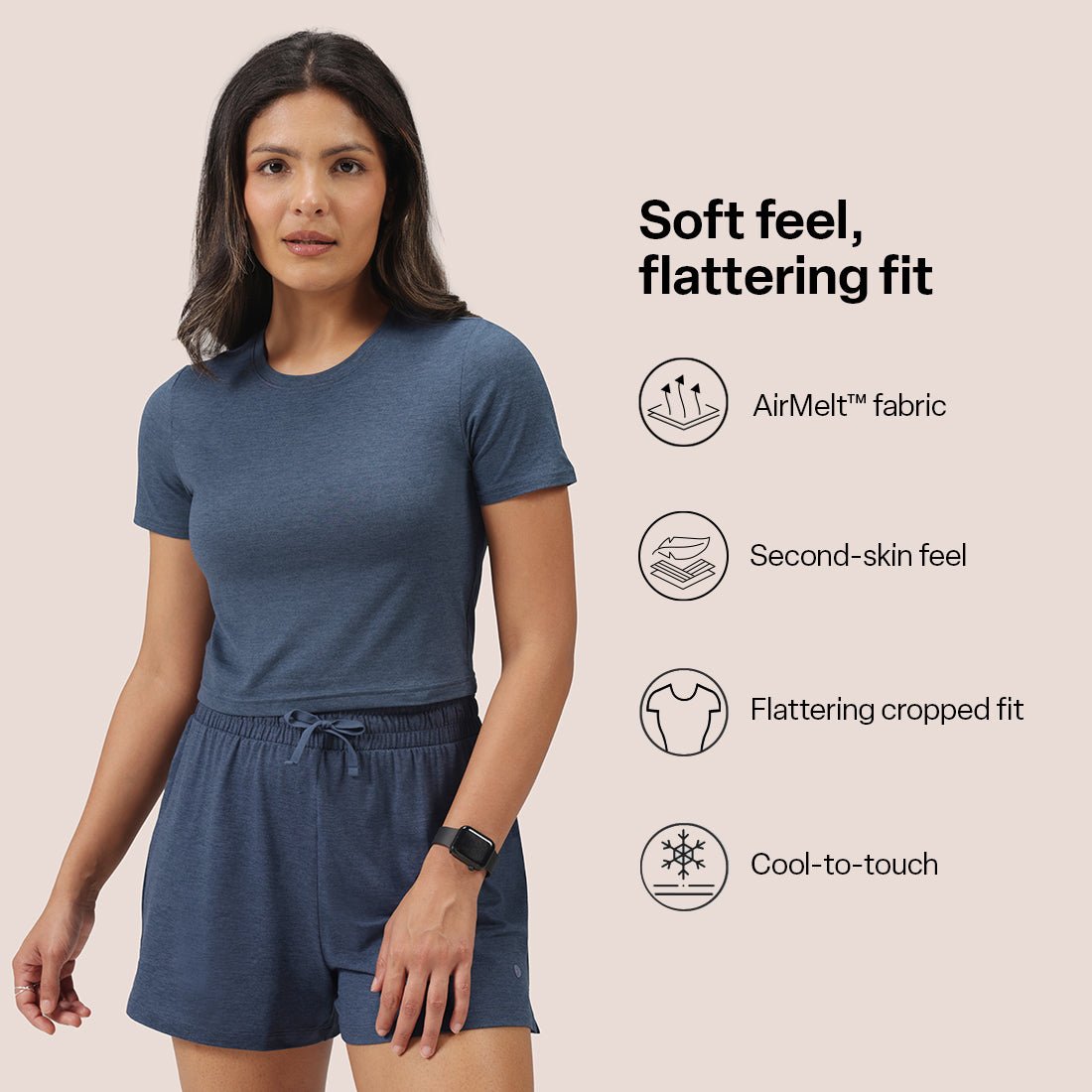 AirMelt™ Crop Tee - BlissClub