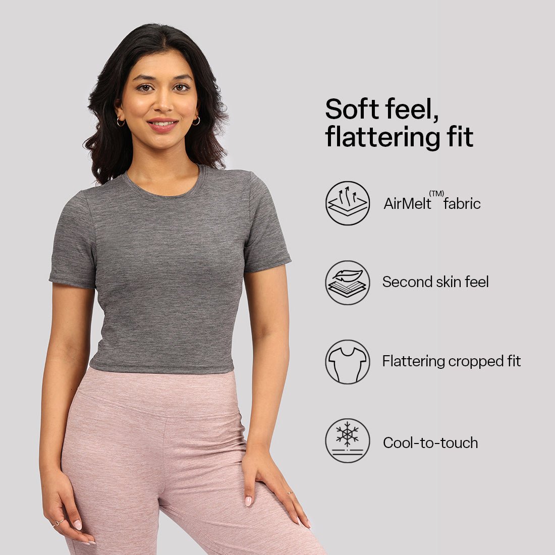 AirMelt™ Crop Tee - BlissClub