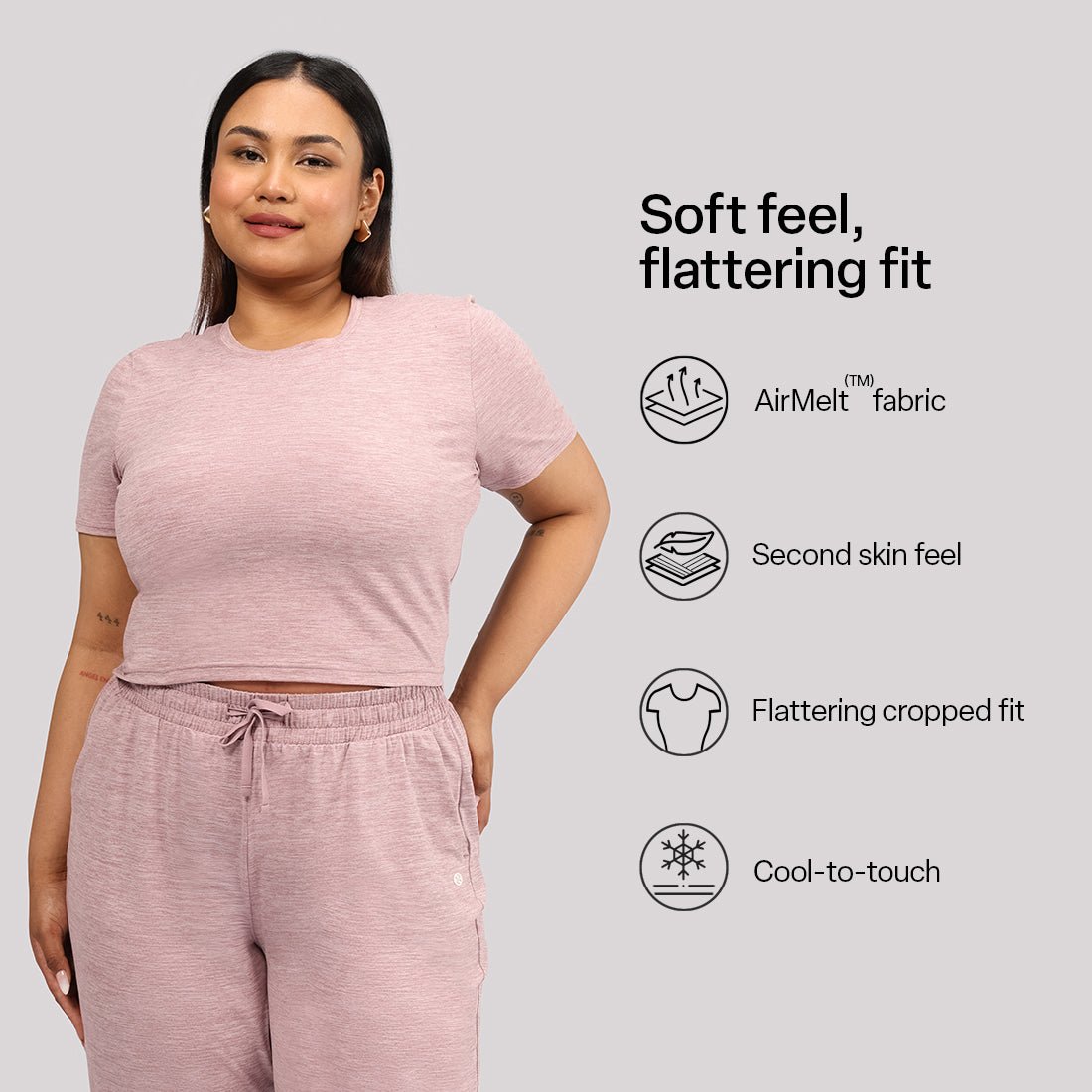AirMelt™ Crop Tee - BlissClub