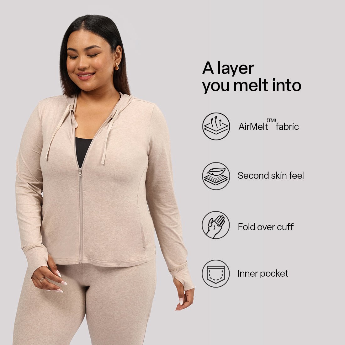 AirMelt ™ Zippered Jacket - BlissClub