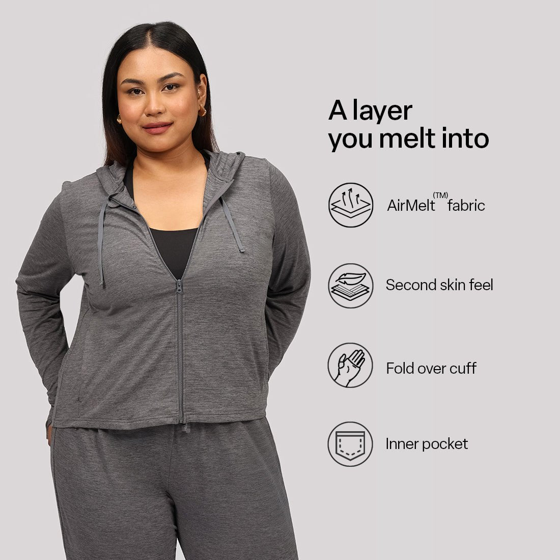 AirMelt ™ Zippered Jacket - BlissClub