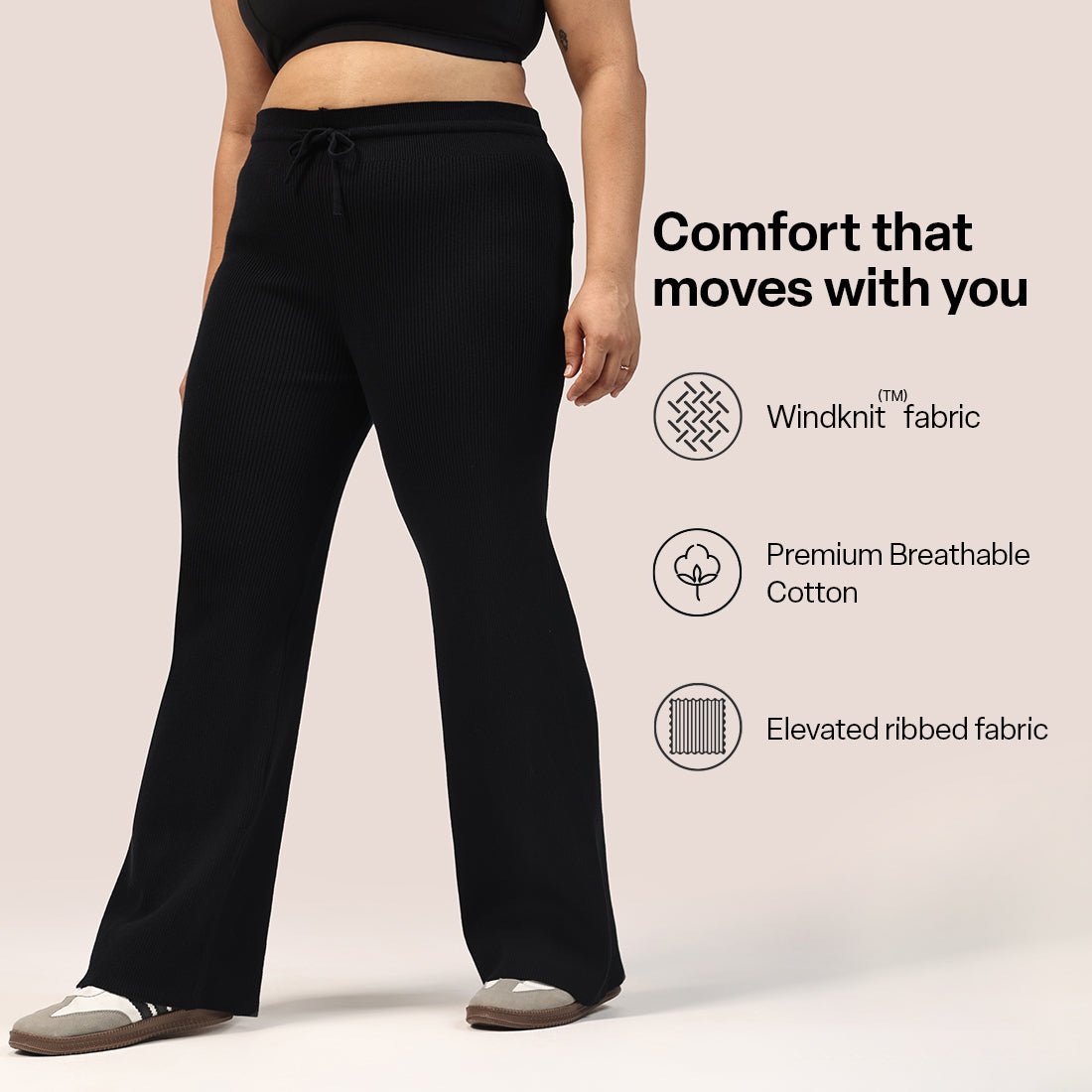 All Day Cotton Ribbed Pants - BlissClub