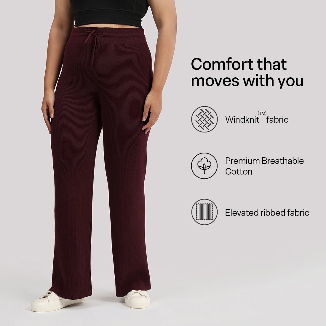 All Day Cotton Ribbed Pants - BlissClub