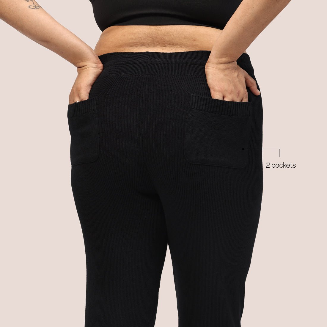 All Day Cotton Ribbed Pants - BlissClub