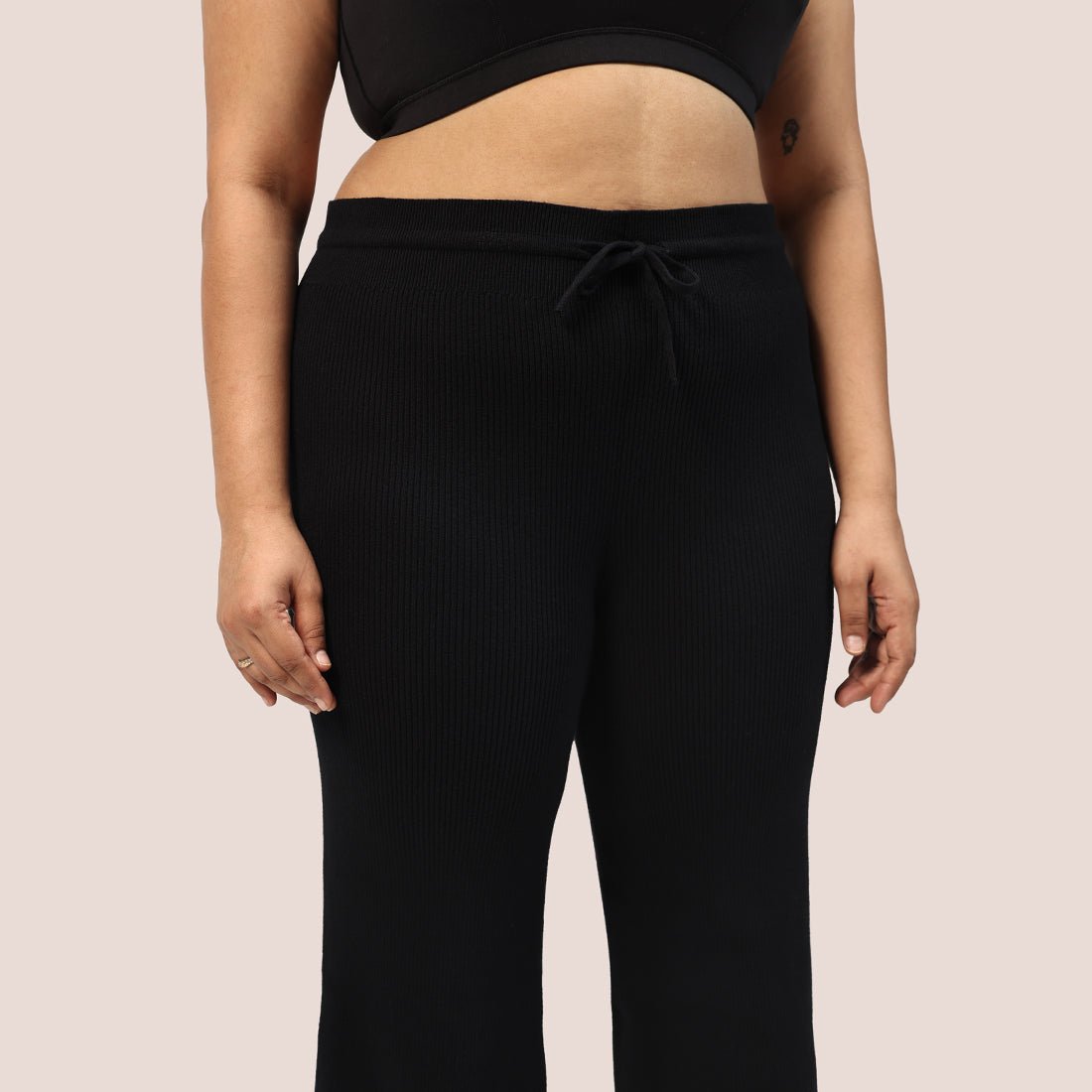 All Day Cotton Ribbed Pants - BlissClub