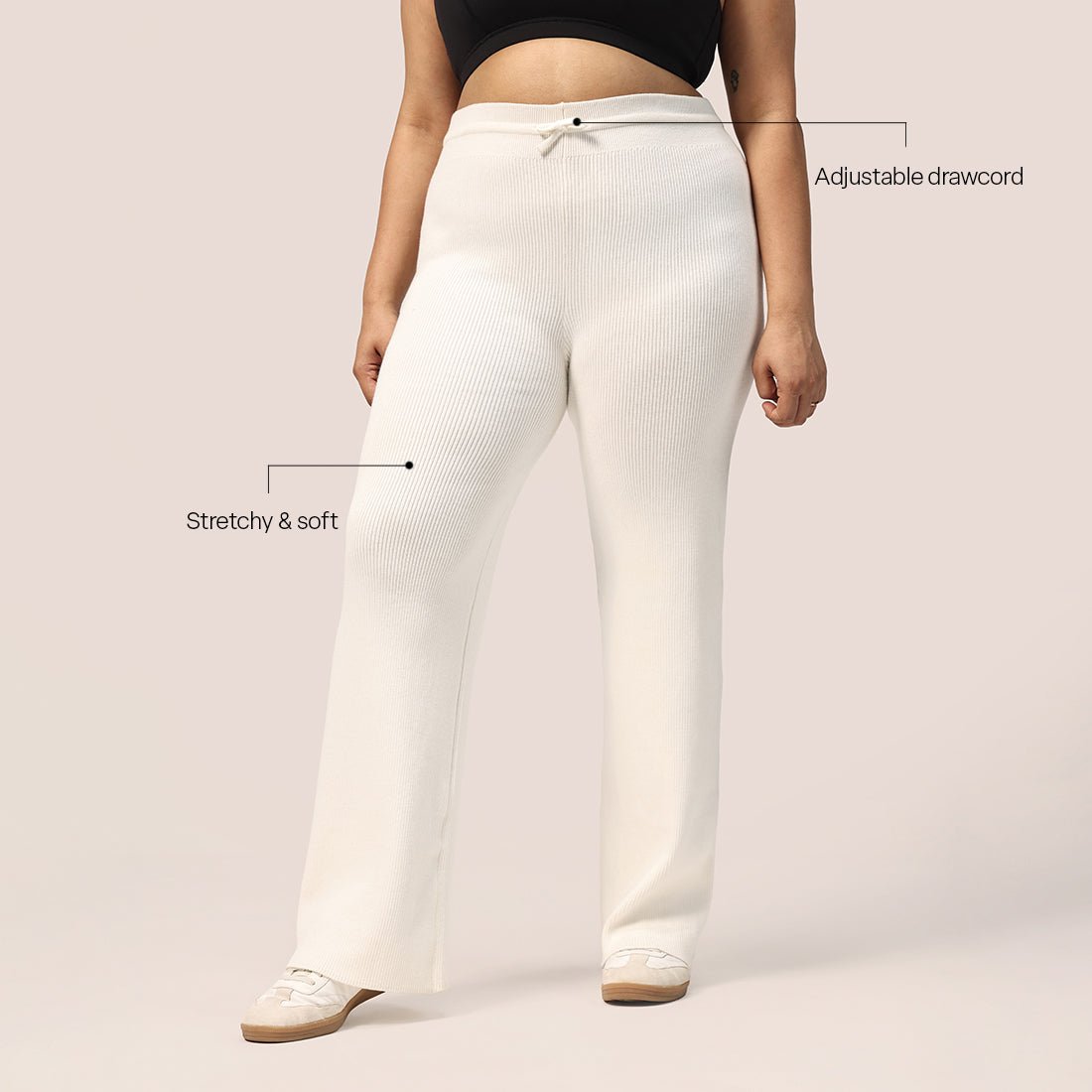 All Day Cotton Ribbed Pants - BlissClub