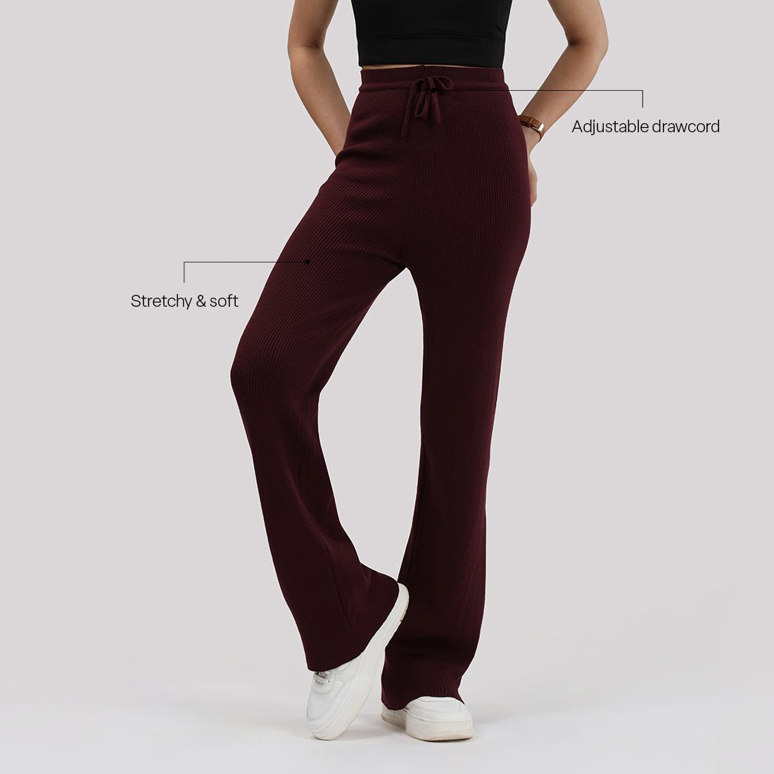 All Day Cotton Ribbed Pants - BlissClub
