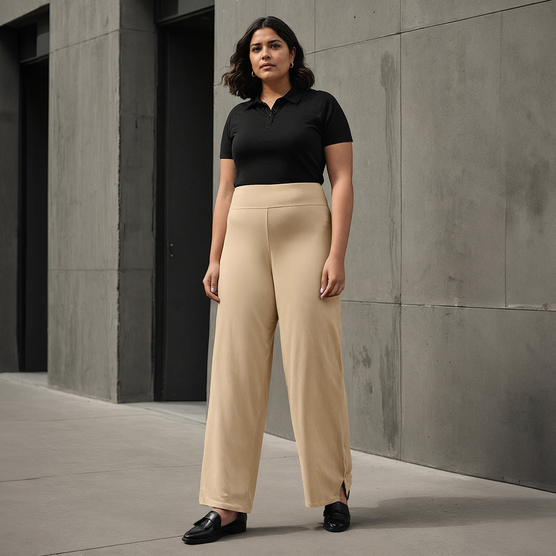 AM:PM Air Flare Trousers - Cotton