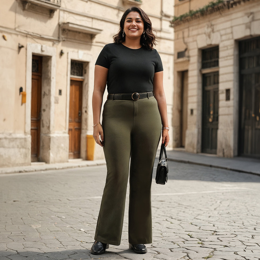 AM:PM Air Flare Trousers - Cotton