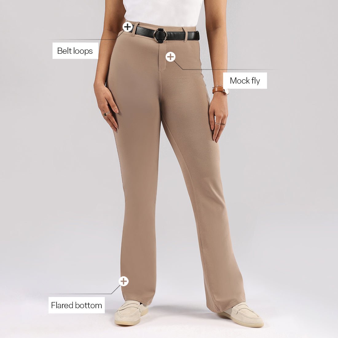 AM:PM Air Flare Trousers - Cotton Tall - BlissClub