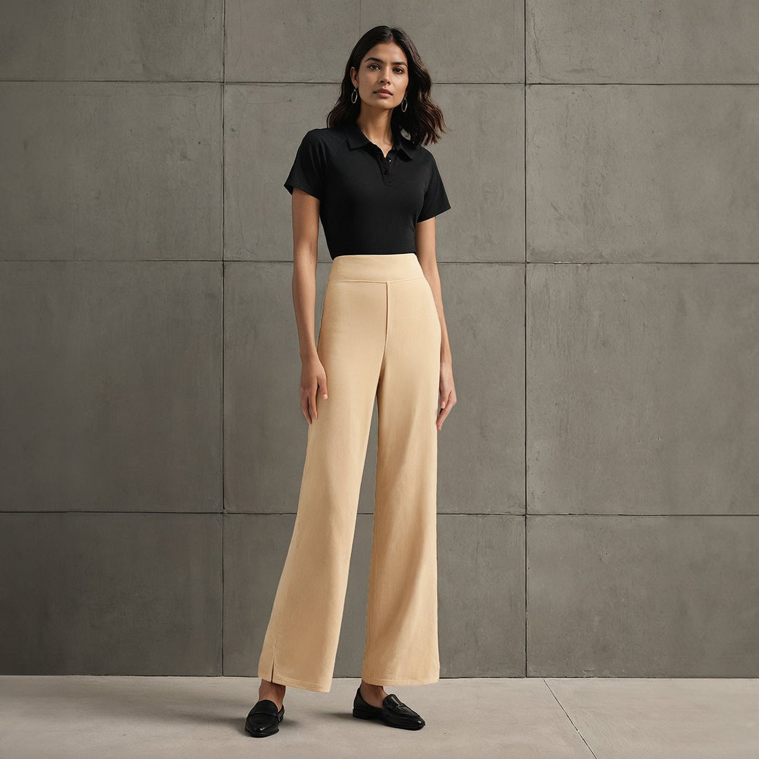 AM:PM Air Flare Trousers - Cotton Tall - BlissClub