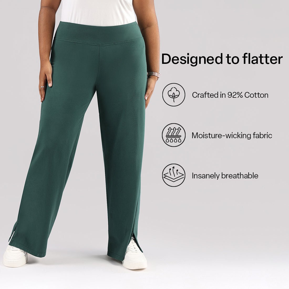AM:PM Air Wide Trousers - Cotton Tall - BlissClub