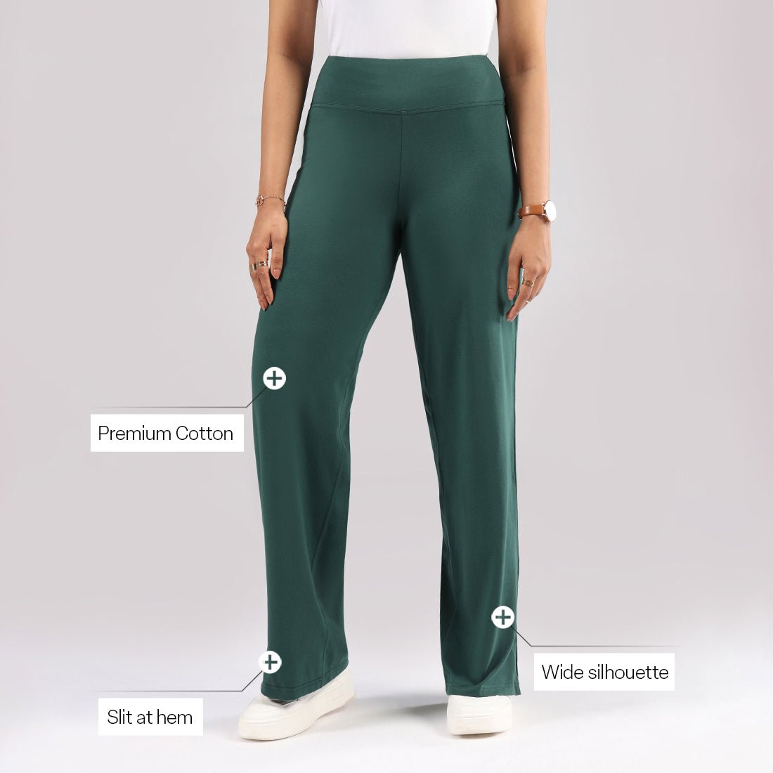 AM:PM Air Wide Trousers - Cotton Tall - BlissClub