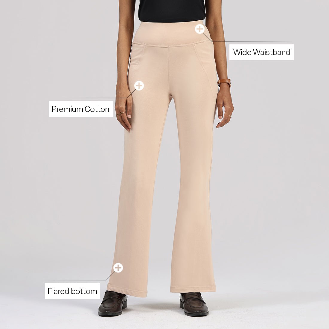 AM:PM Cotton Flare Pants - BlissClub