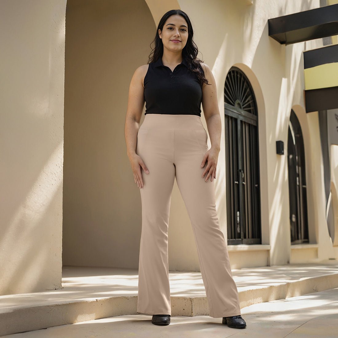 AM:PM Cotton Flare Pants - BlissClub