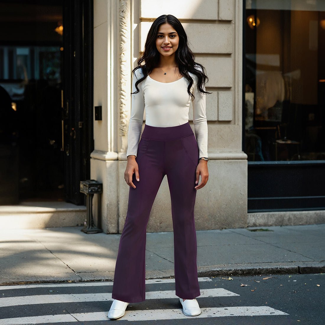 AM:PM Cotton Flare Pants - BlissClub