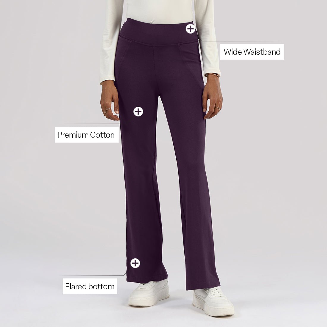 AM:PM Cotton Flare Pants - BlissClub