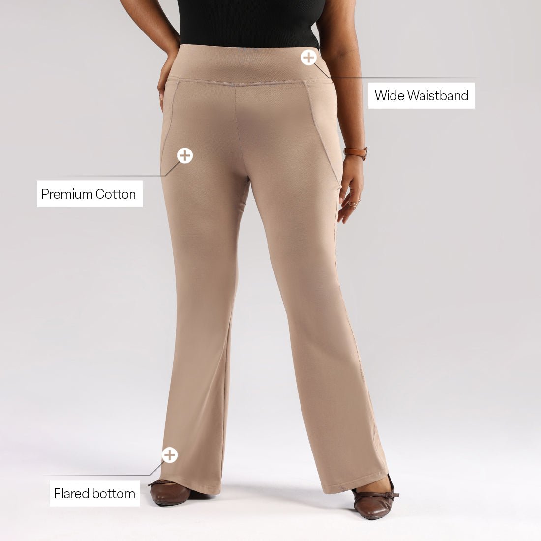AM:PM Cotton Flare Pants - BlissClub