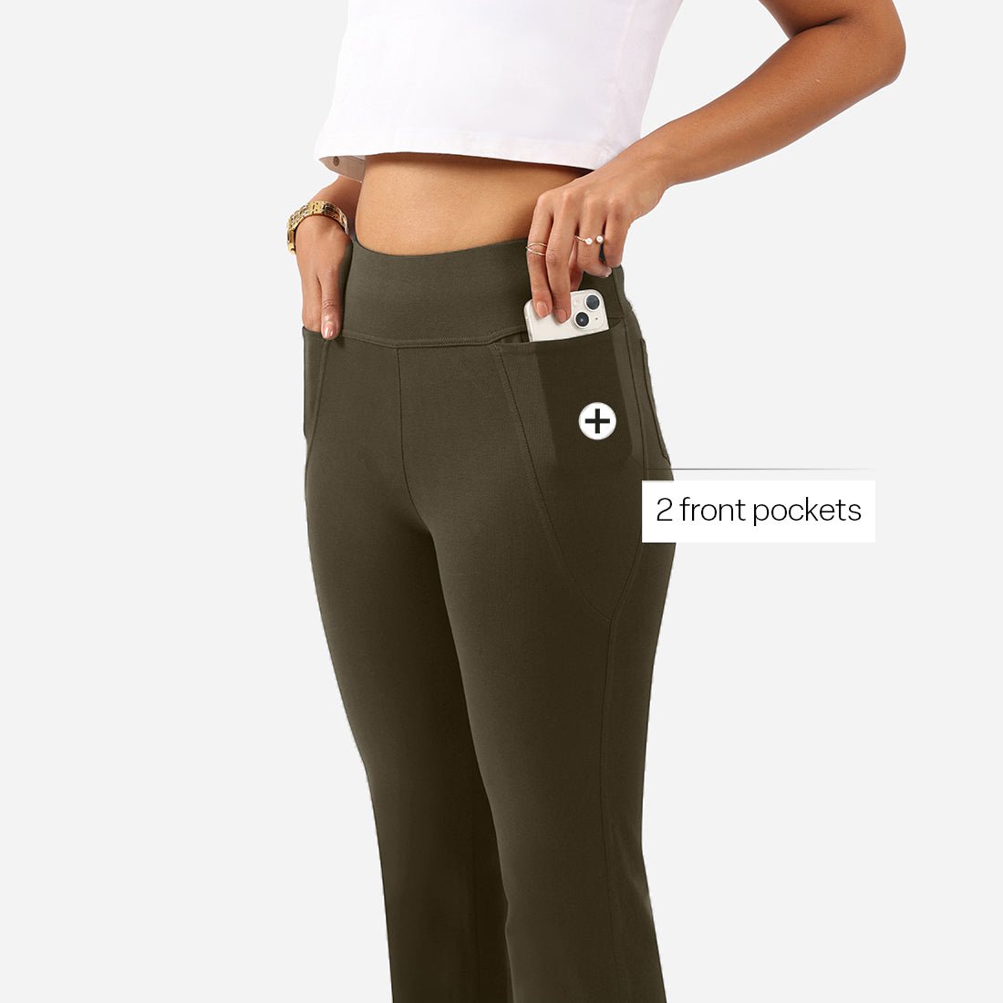 AM:PM Cotton Flare Pants - BlissClub