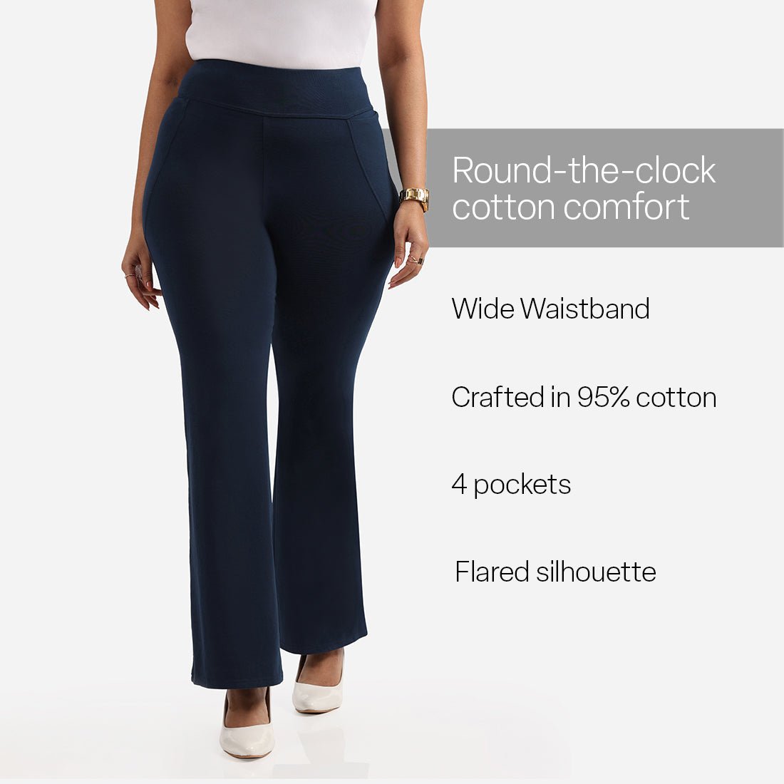 AM:PM Cotton Flare Pants Tall - BlissClub