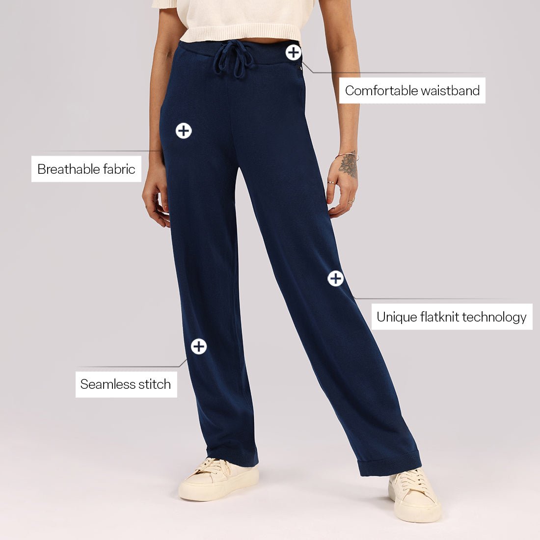 AM:PM Cotton Straight Pants - BlissClub