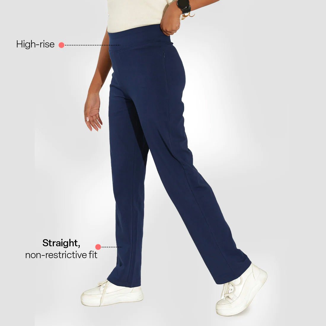 AM:PM Cotton Straight Pants - BlissClub