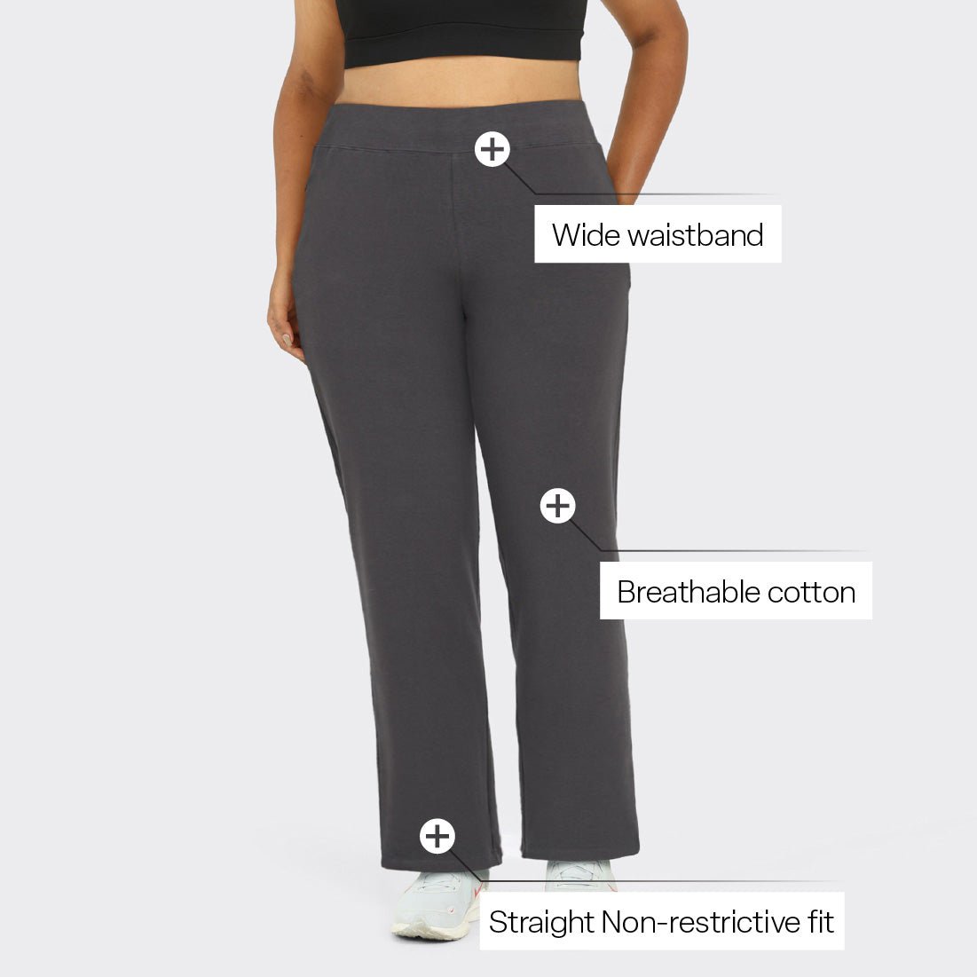 AM:PM Cotton Straight Pants - BlissClub