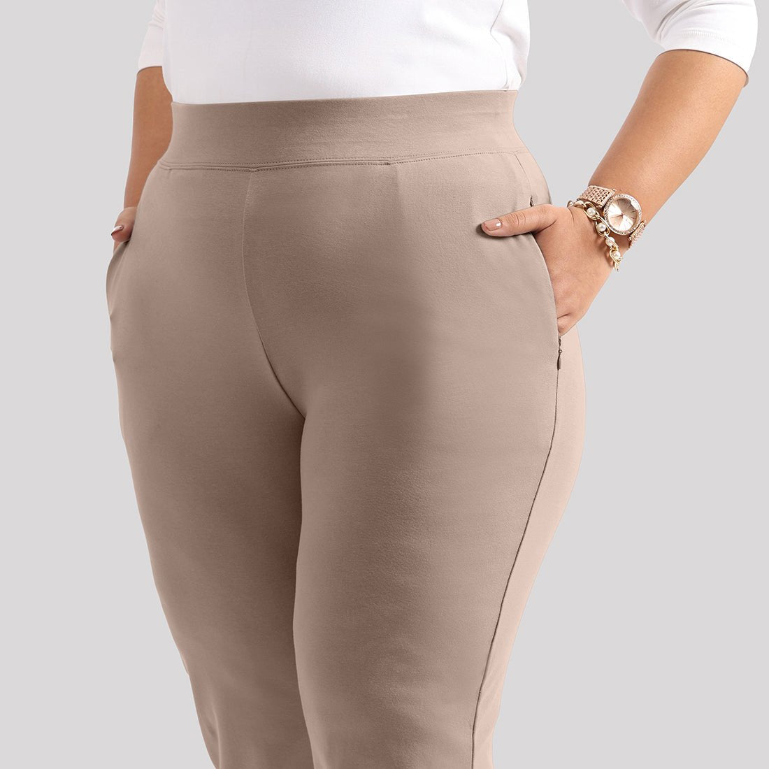 AM:PM Cotton Straight Pants - BlissClub
