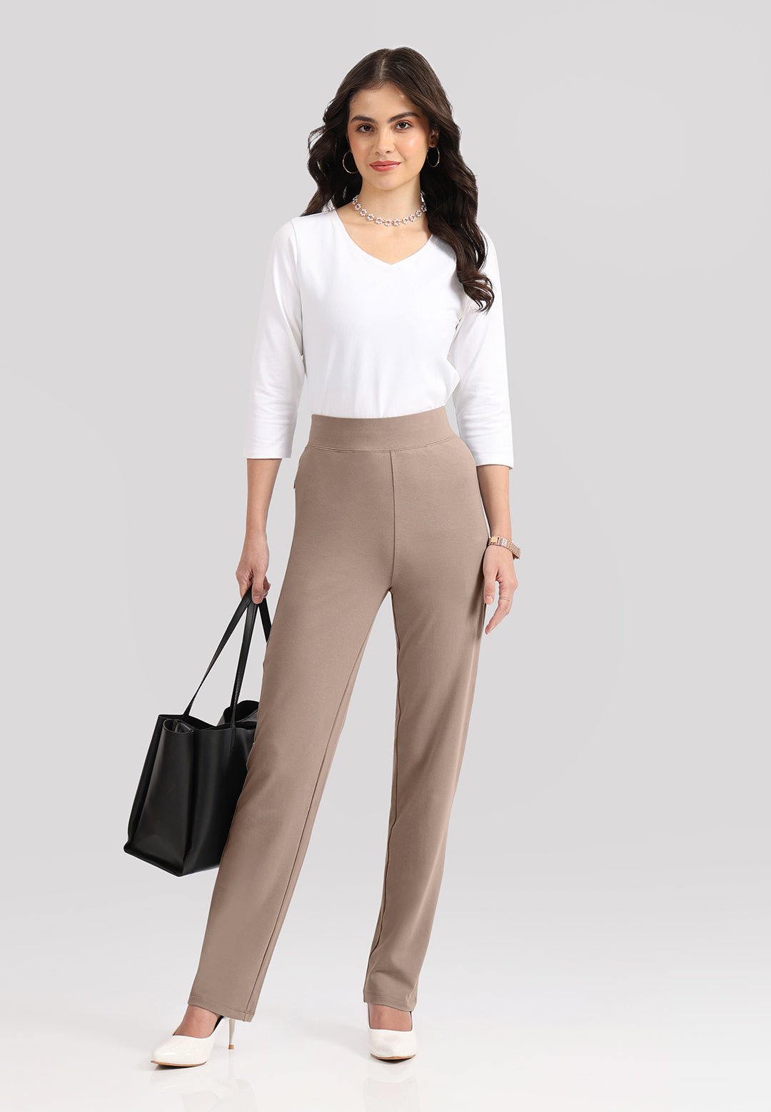 AM:PM Cotton Straight Pants - BlissClub