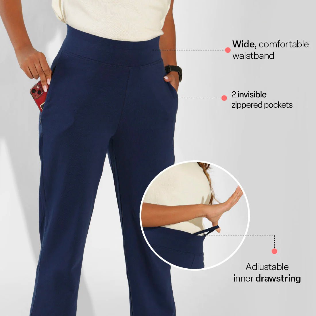 AM:PM Cotton Straight Pants - BlissClub