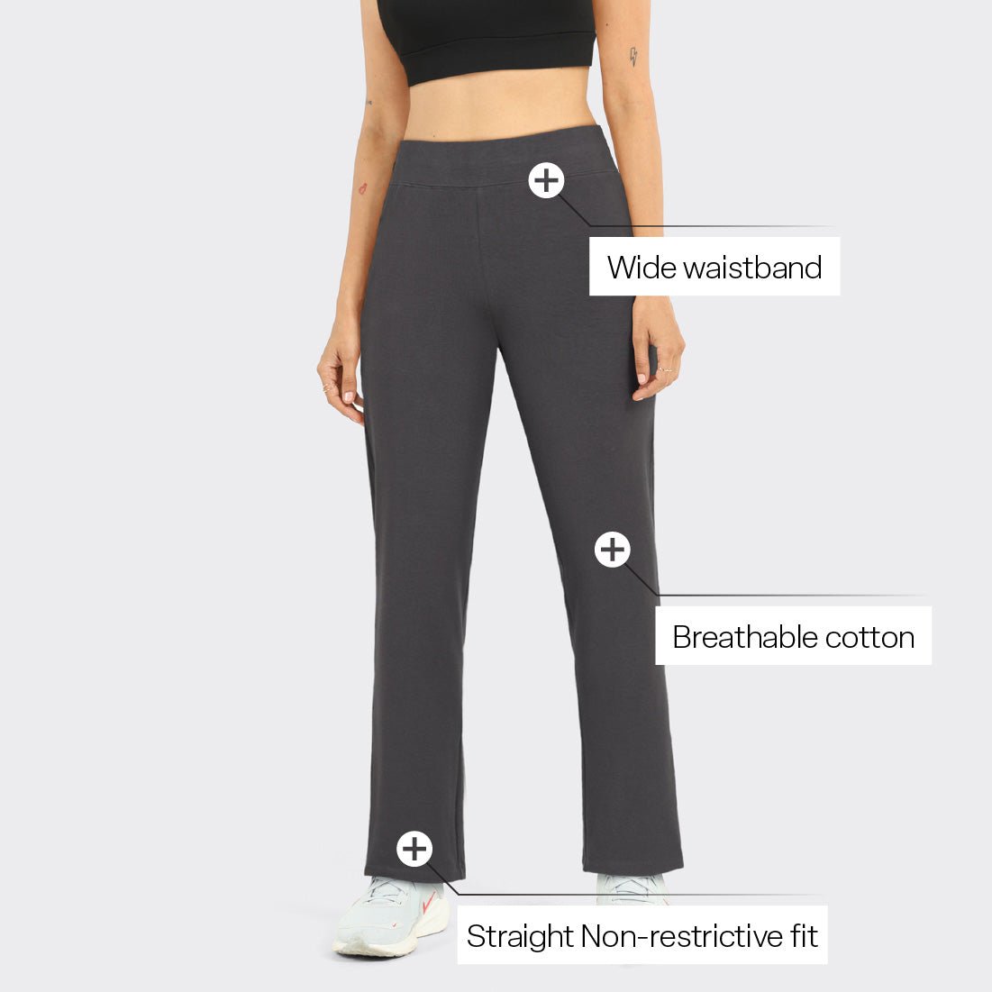 AM:PM Cotton Straight Pants Tall - BlissClub