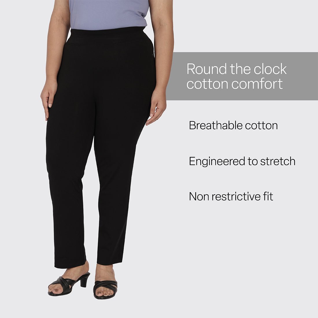 AM:PM Cotton Straight Pants Tall - BlissClub