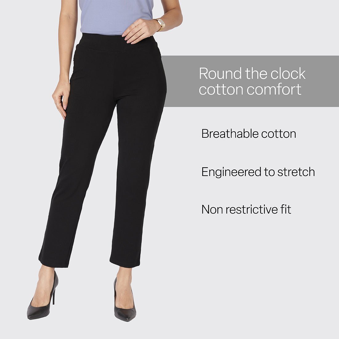 AM:PM Cotton Straight Pants Tall - BlissClub