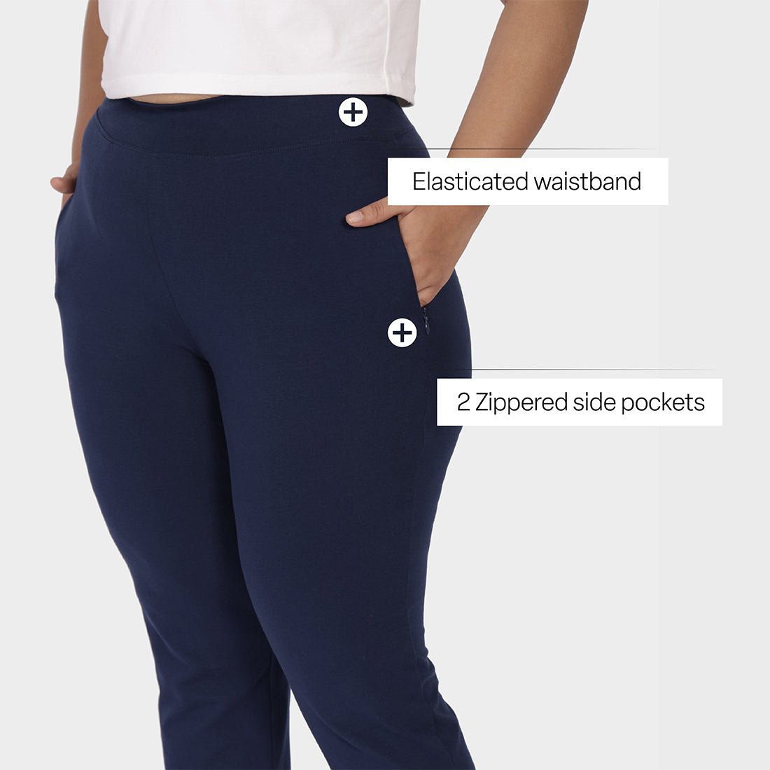 AM:PM Cotton Straight Pants Tall - BlissClub