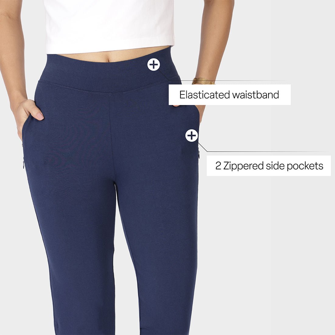 AM:PM Cotton Straight Pants Tall - BlissClub