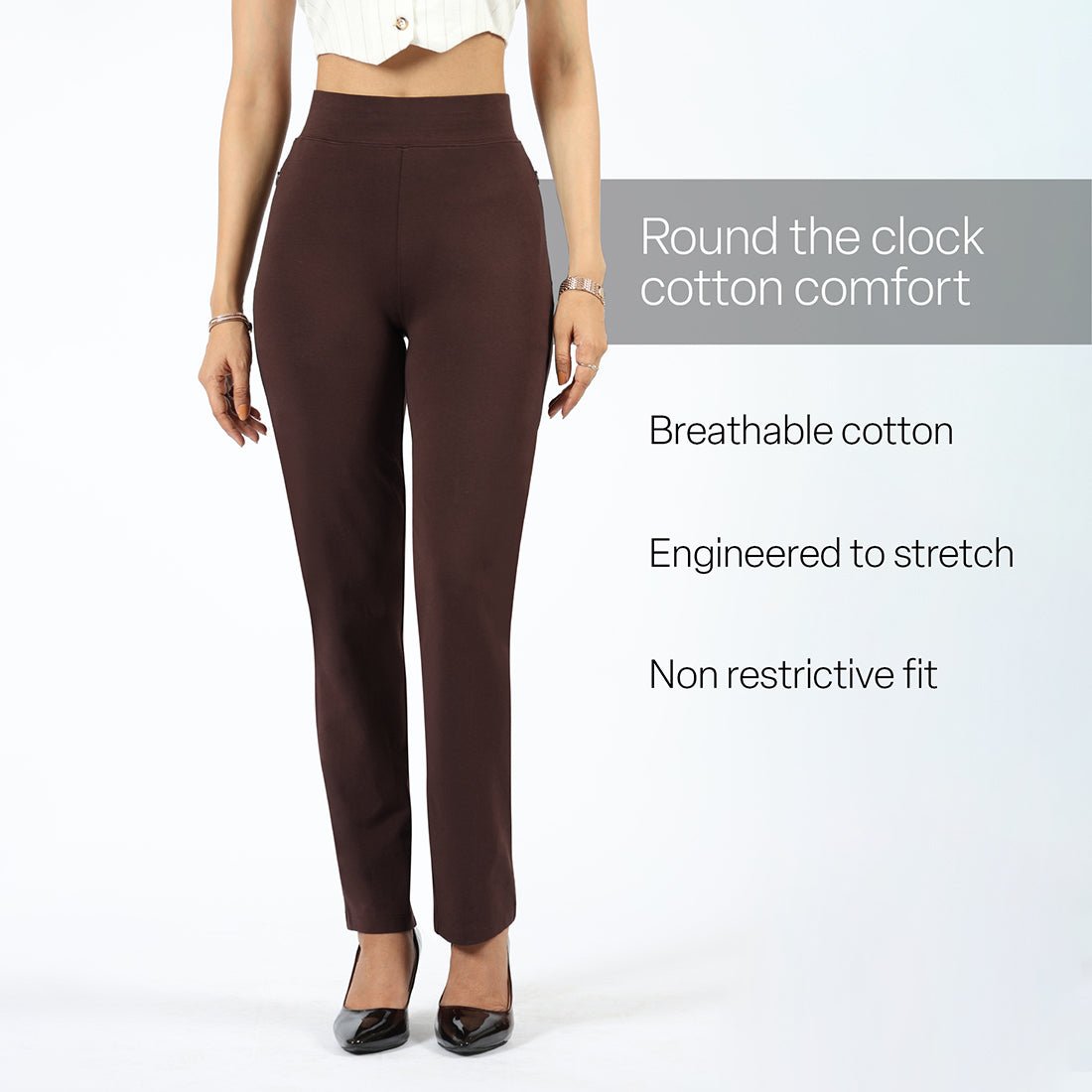 AM:PM Cotton Straight Pants Tall - BlissClub