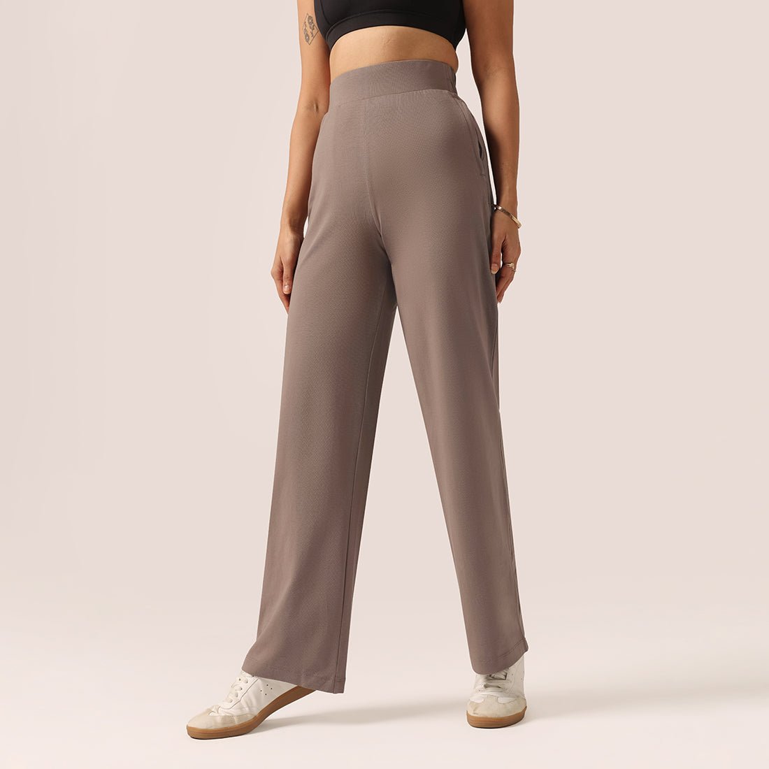 AM:PM Cotton Wide Legged Pants - BlissClub
