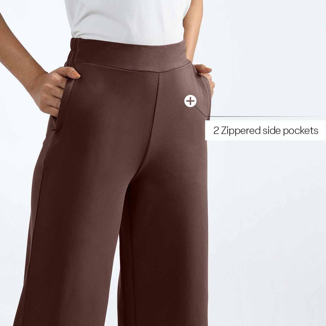 AM:PM Cotton Wide Legged Pants - BlissClub