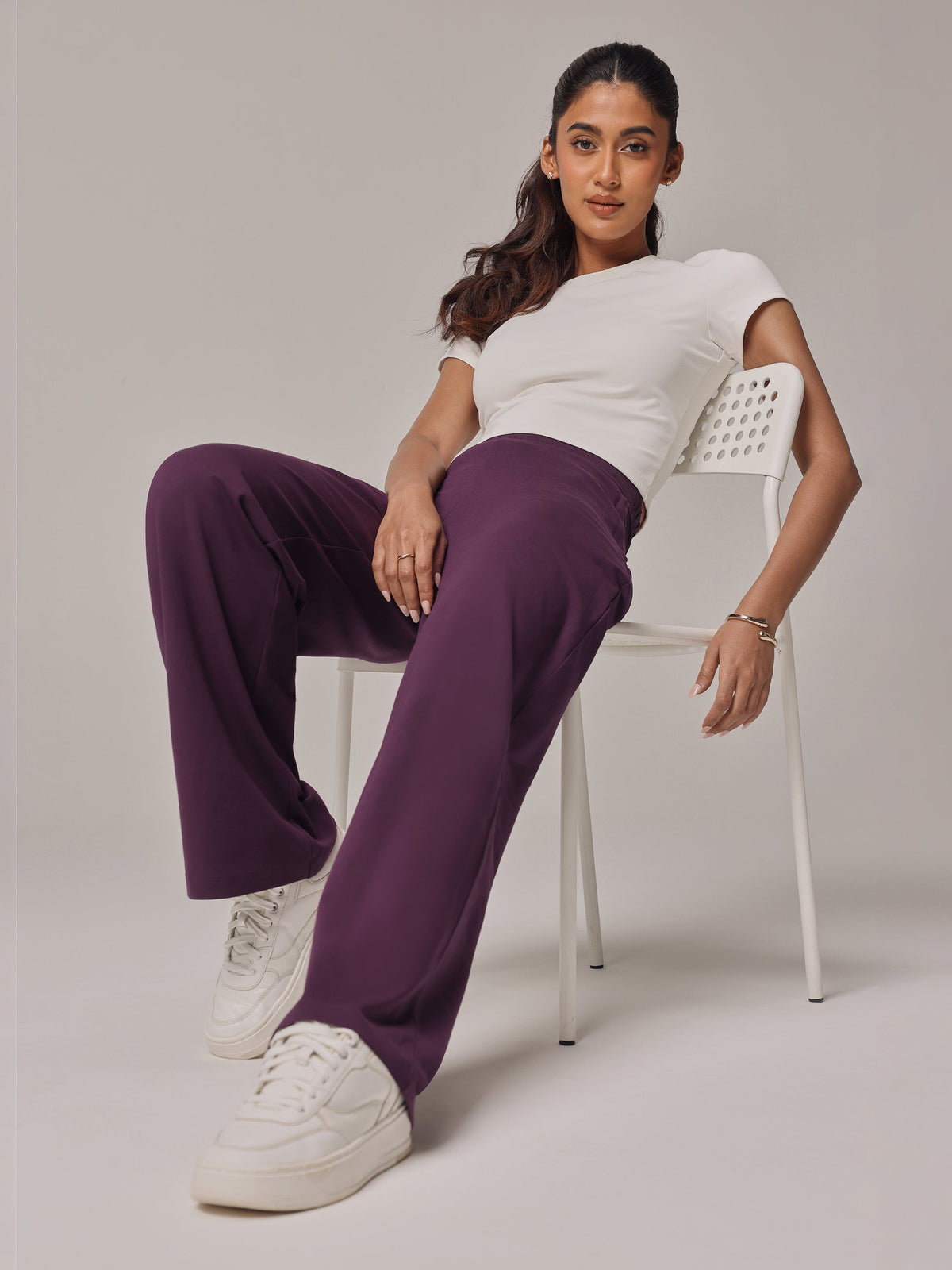 AM:PM Cotton Wide Legged Pants - BlissClub