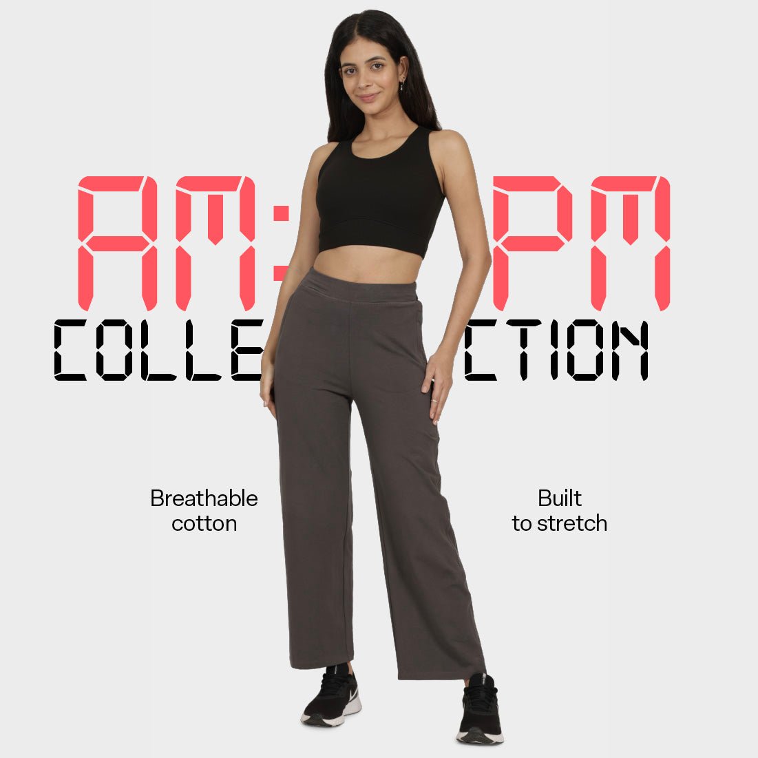 AM:PM Cotton Wide Legged Pants - BlissClub