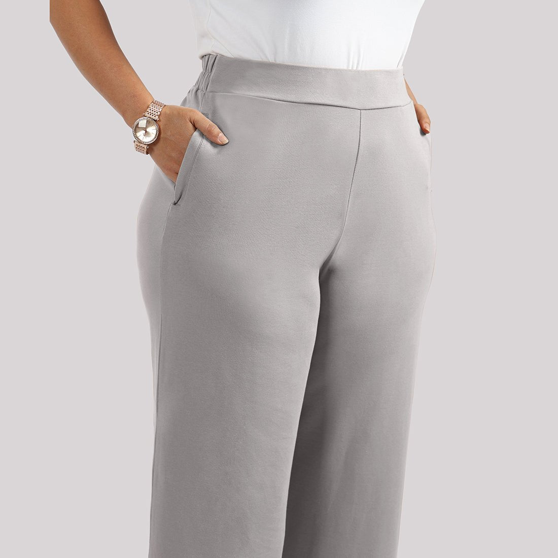 AM:PM Cotton Wide Legged Pants - BlissClub