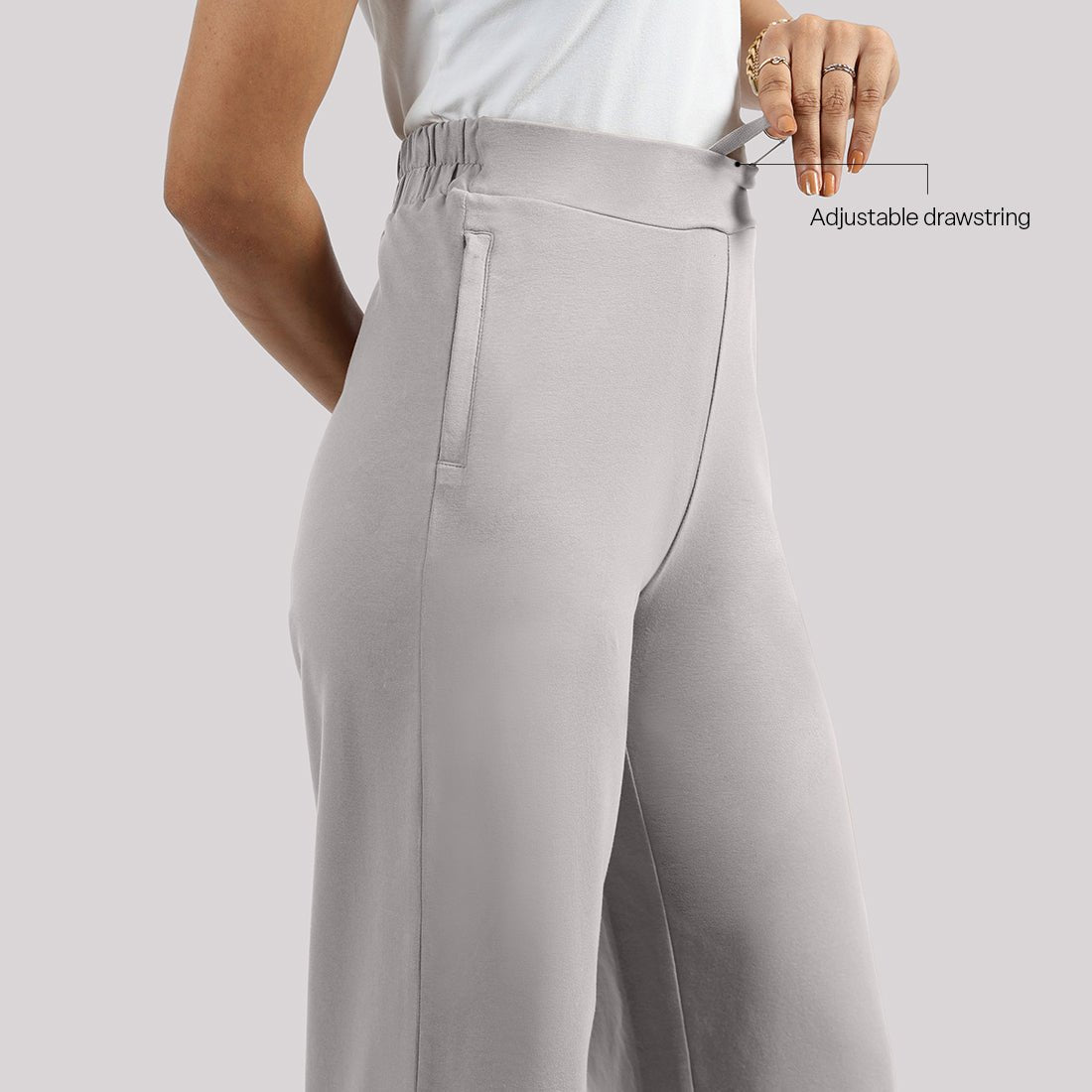 AM:PM Cotton Wide Legged Pants - BlissClub