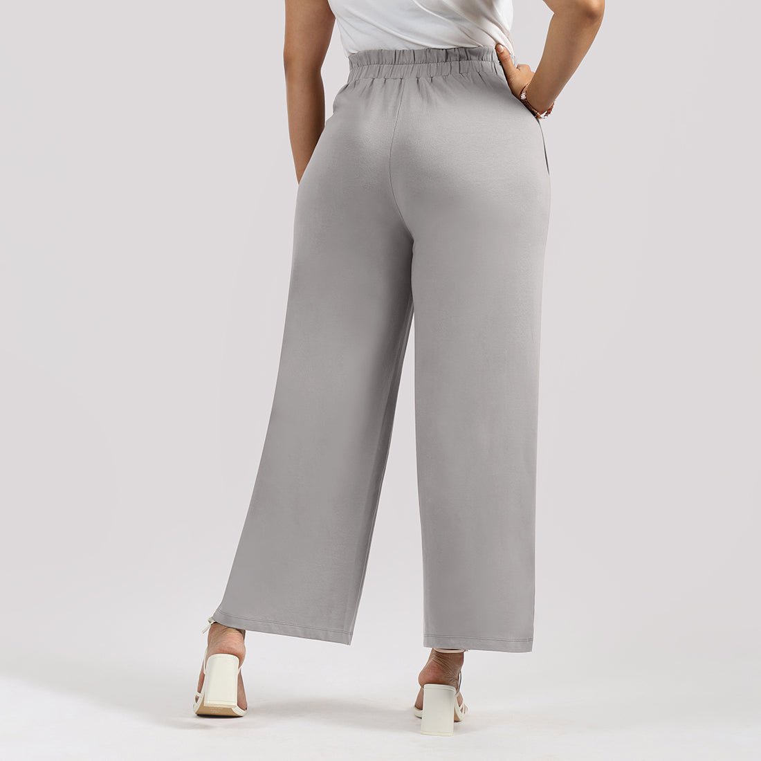 AM:PM Cotton Wide Legged Pants - BlissClub