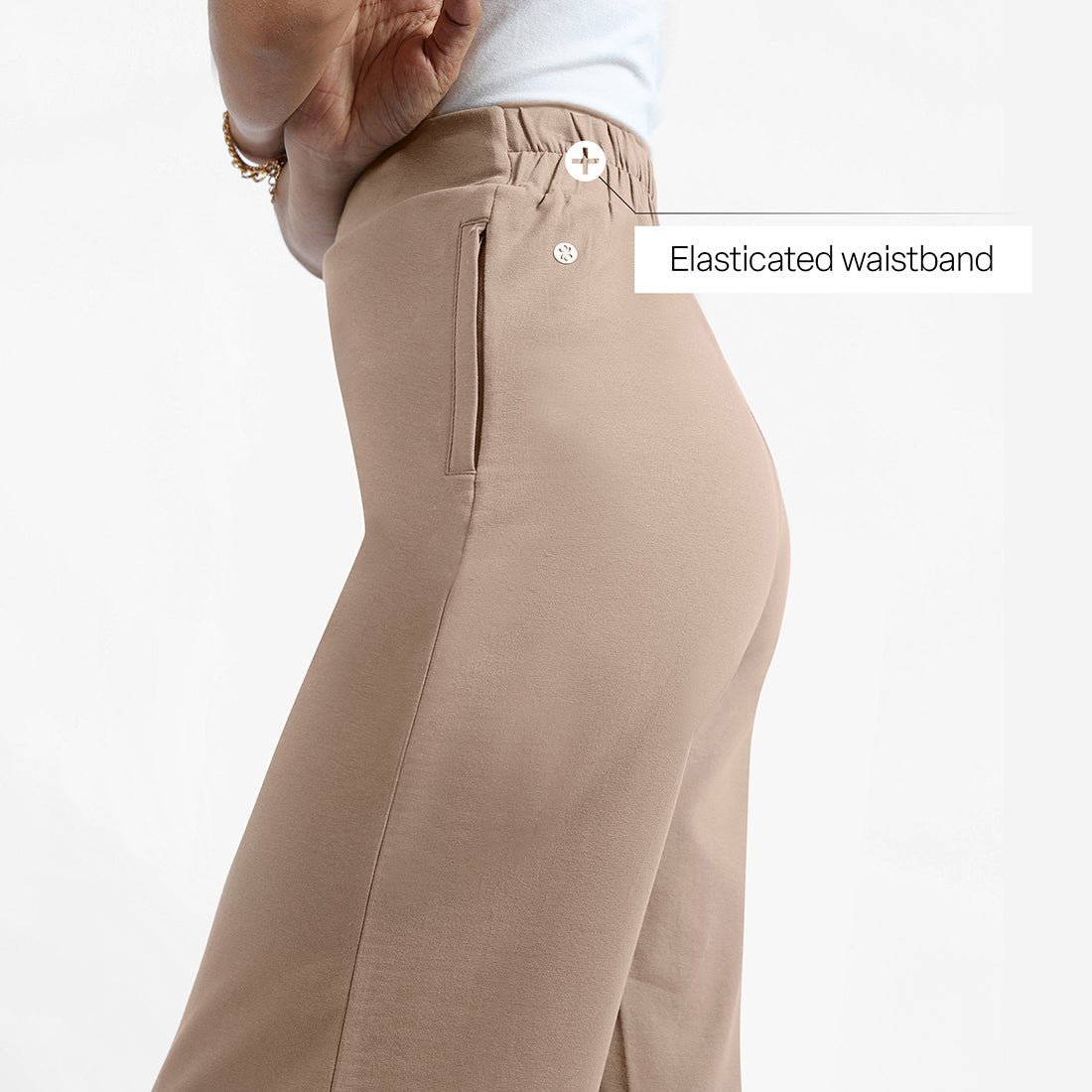AM:PM Cotton Wide Legged Pants Tall - BlissClub