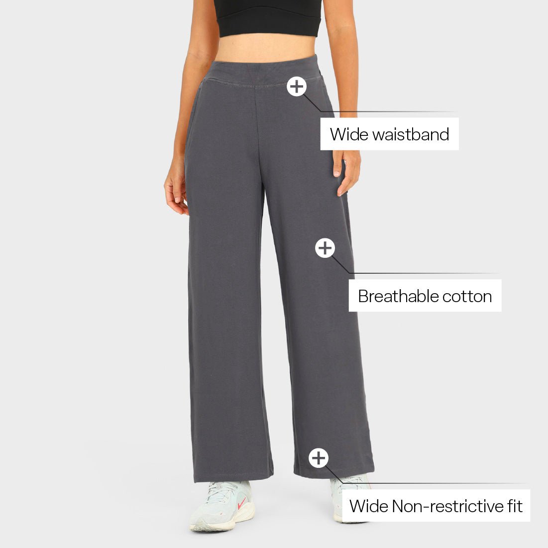 AM:PM Cotton Wide Legged Pants Tall - BlissClub