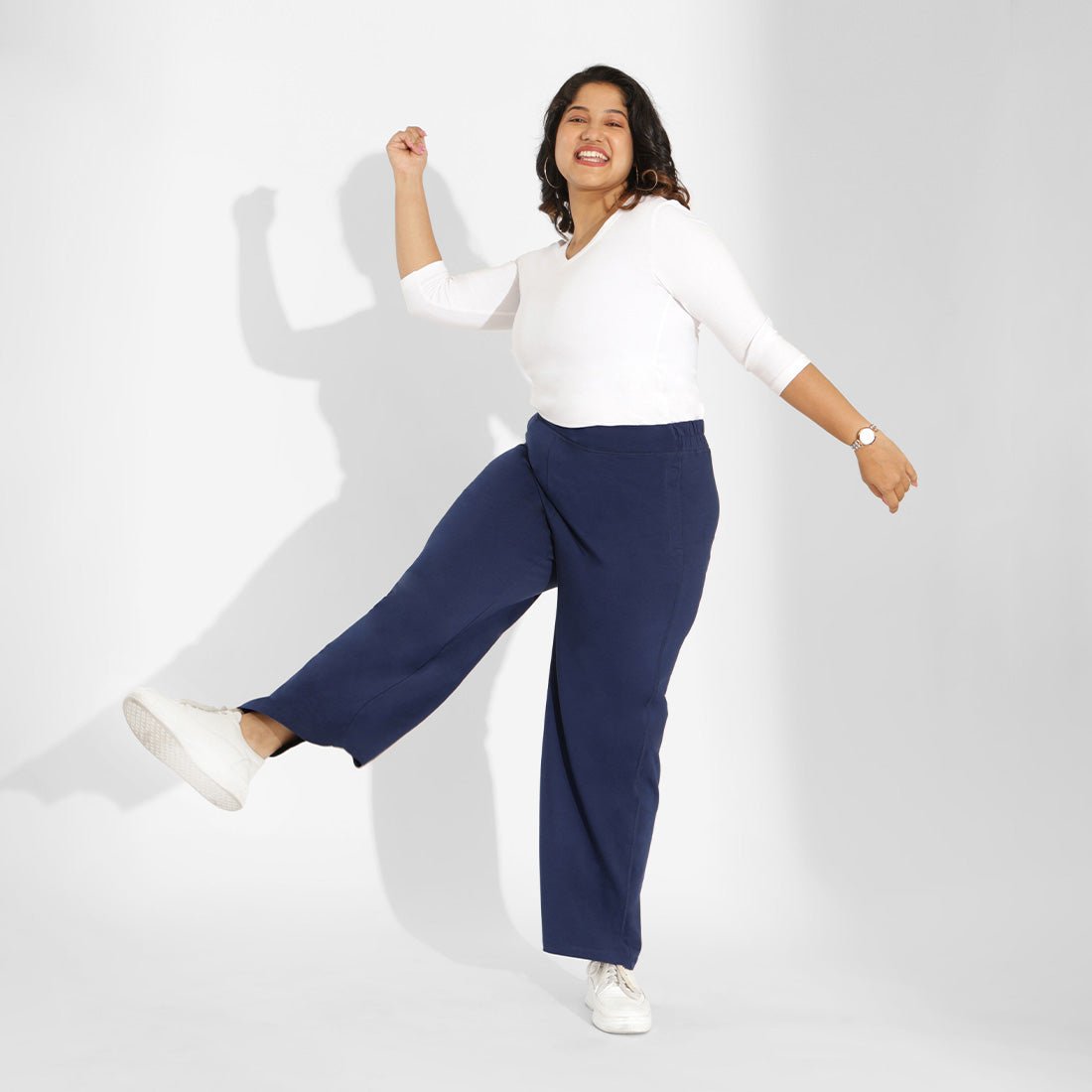 AM:PM Cotton Wide Legged Pants Tall - BlissClub